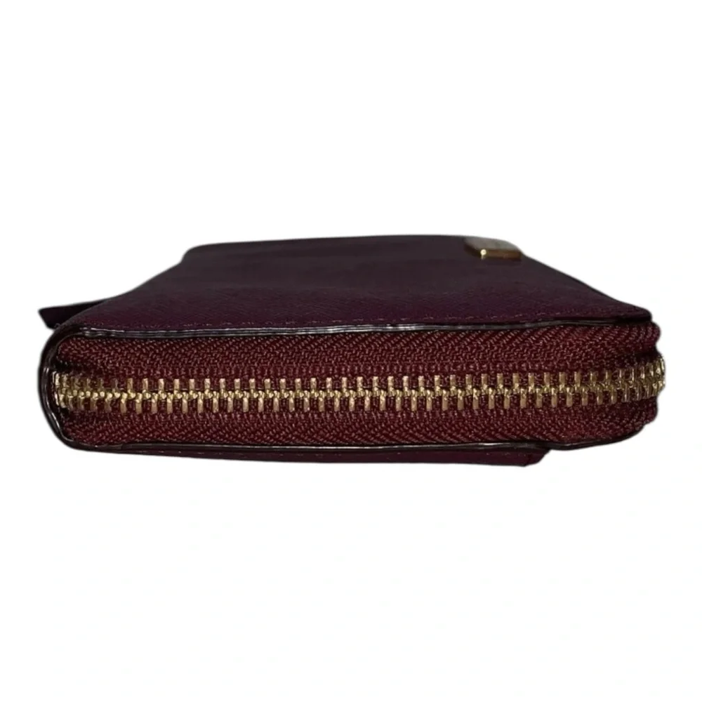Kate Spade Neda Laurel Leather Zip-Around Wallet Mulled Wine WLRU2669